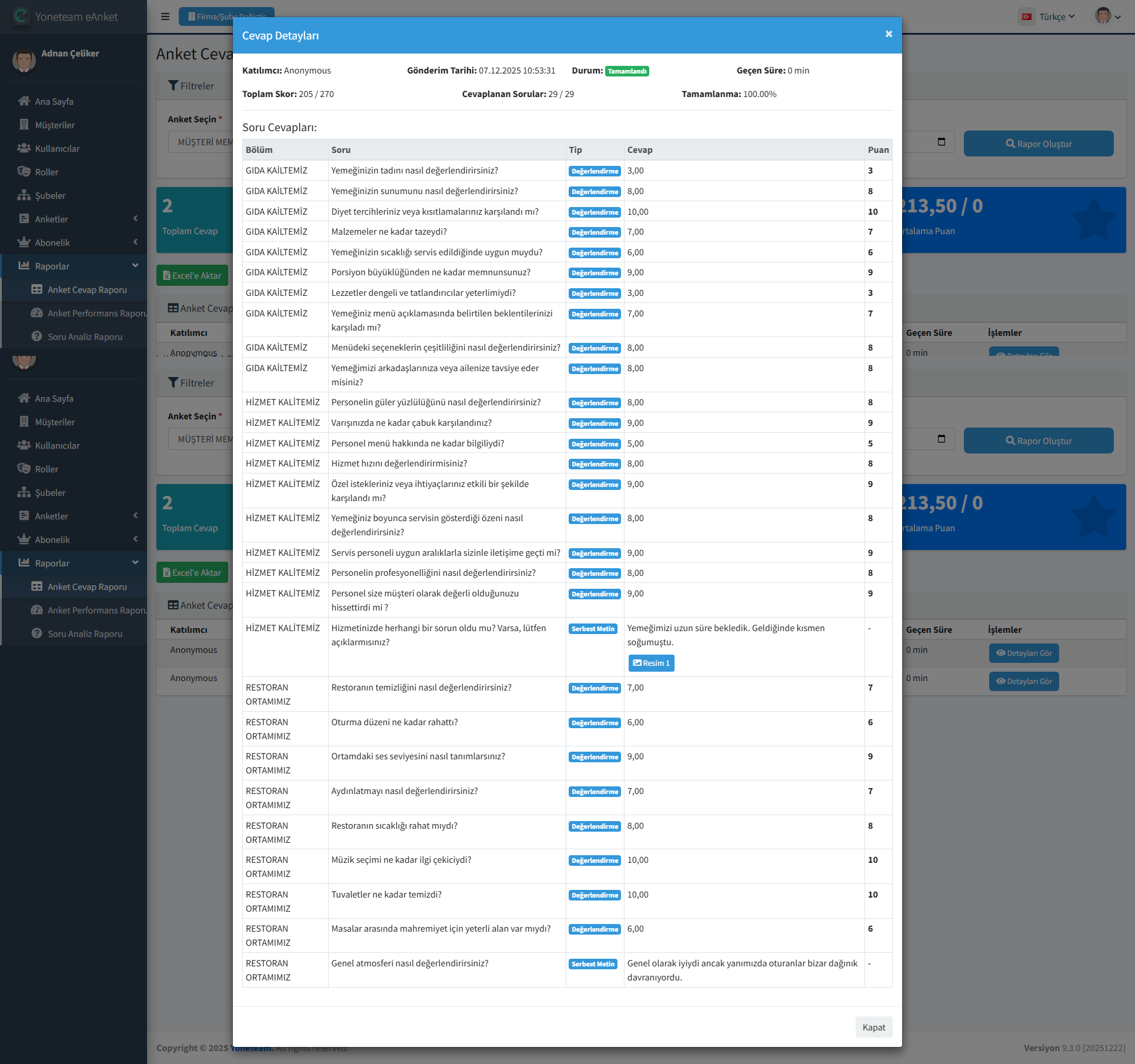 Detaylı Analiz Raporu